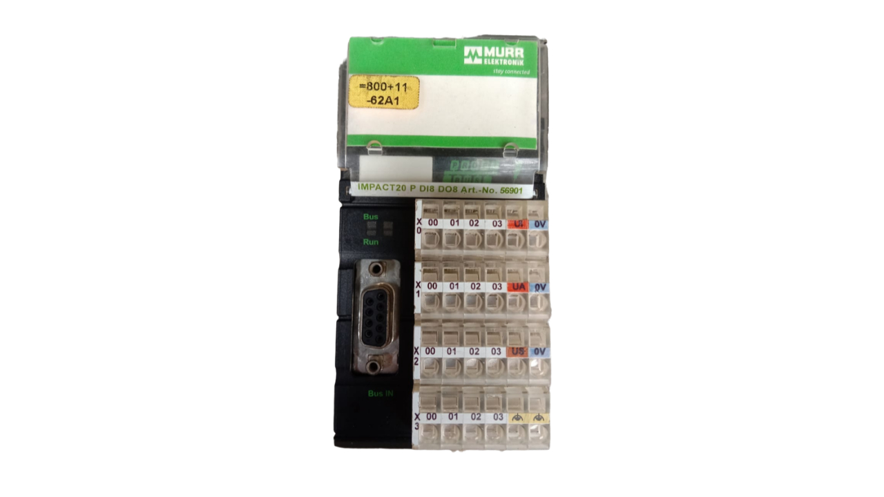 Murrelektronik IMPACT20 P DI8 DO8 fieldbus module, Article Number 56901. Murrelektronik IMPACT20 P DI8 DO8 fieldbus module, Article Number 56901.