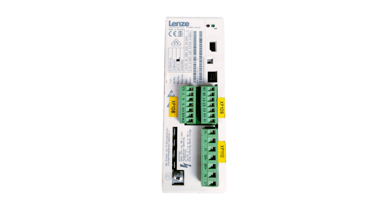 Lenze EVF8201-E frequency inverter, part of their 8200 vector series of variable frequency drives