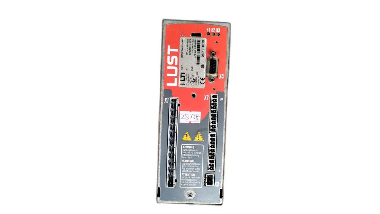 LUST CDA32.004.C1.4 HF Servo Drive 3 PHASE 750 W 200-230V LUST CDA32.004.C1.4 HF Servo Drive 3 PHASE 750 W 200-230V