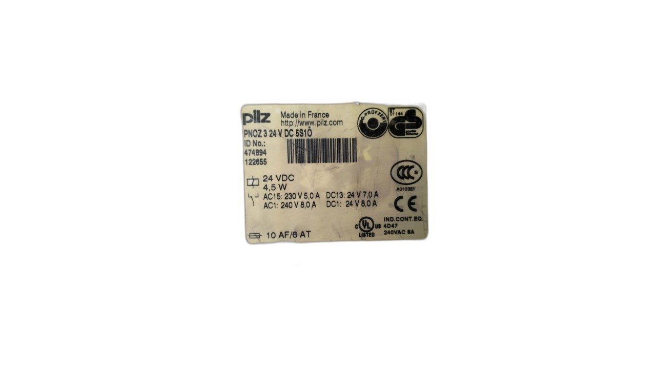 PILZ PNOZ3 Relay